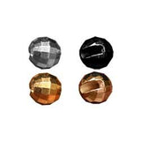 Faceted Slotted Tungsten - Gold