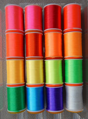 Glo-Brite fluorescent multi-yarn