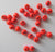 Beads Tungsten Slotted - Fluo Red
