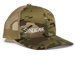 SYNDICATE MULTICAM CAMO/KHAKI TRUCKER HAT