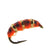 Brass Collar Bead - Metalic Red