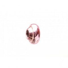 Brass Collar Bead - Metalic Pink