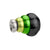 Brass Collar Bead - Metalic Red