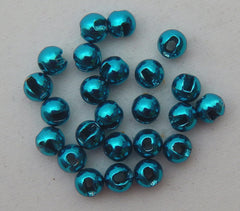 Beads Tungsten Slotted - Blue anodized