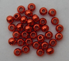 Beads Brass - Red anodized