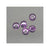 Beads Tungsten Slotted - Purple Metalic